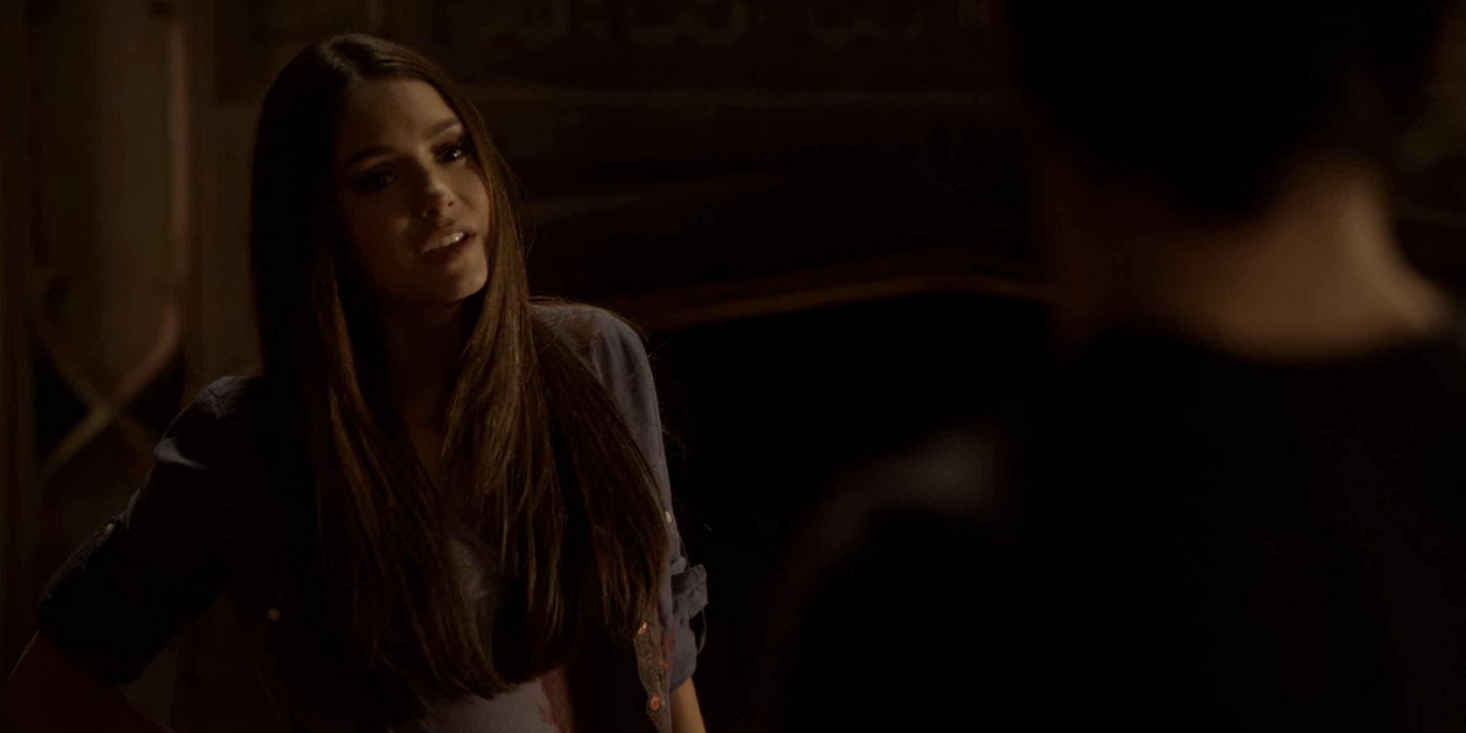 Katherine tells Damon about her deal to save Stefan in The Vampire Diaries.