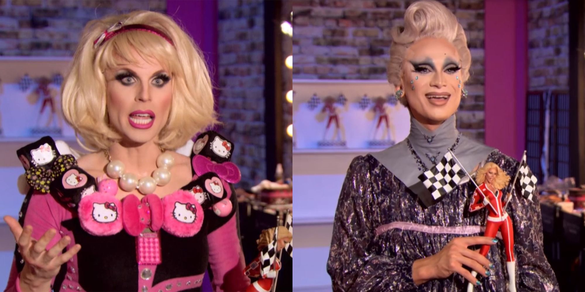 Katya and Miss Fame after their eliminations