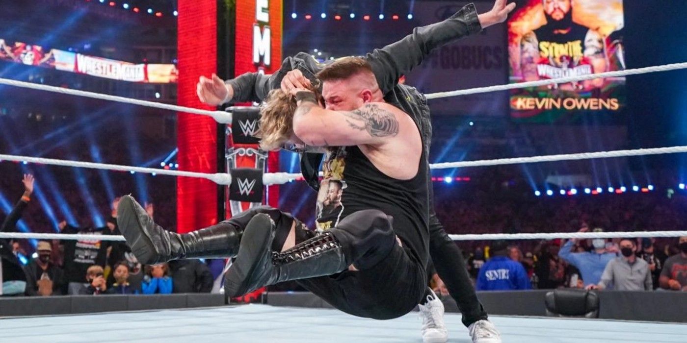Kevin Owens and Logan Paul in WWE