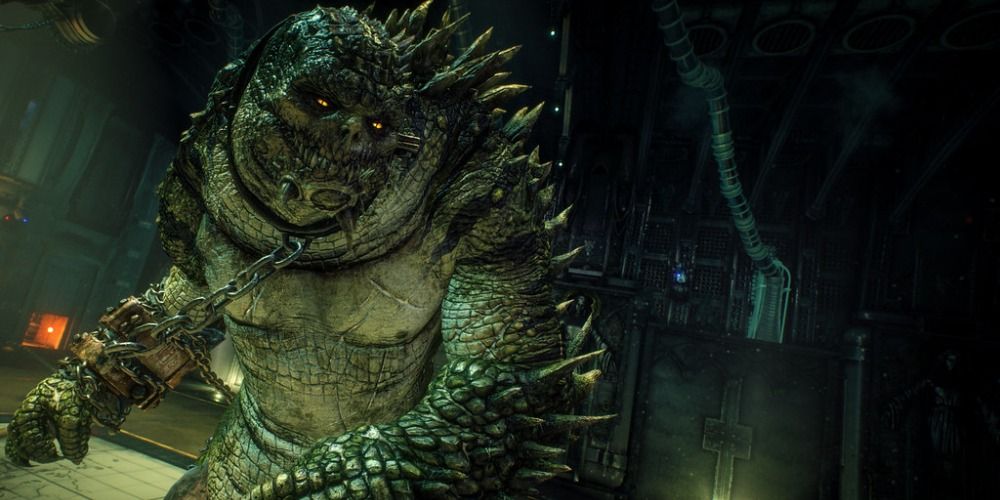 Killer Croc in the Season of Infamy DLC for Arkham Knight