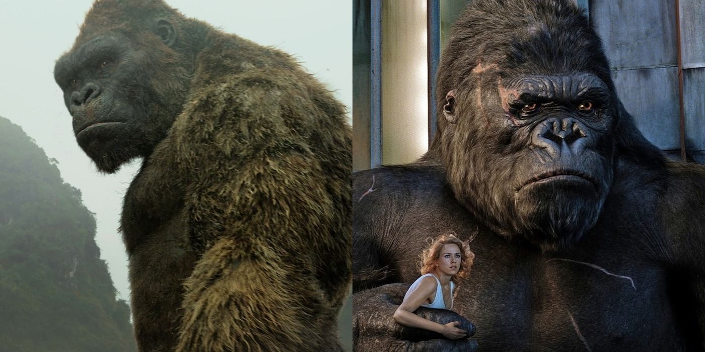 King Kong in 2005 and 2017