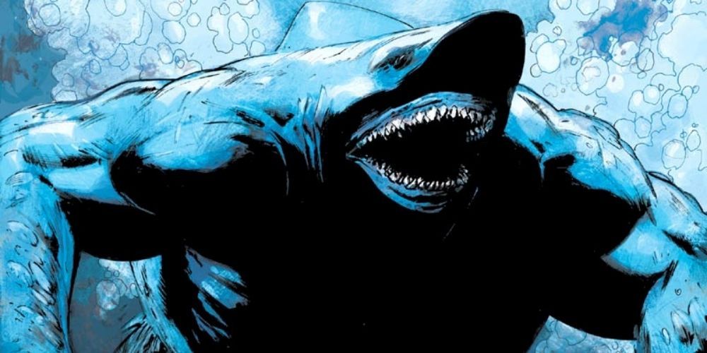 King Shark rages through the sea in DC Comics