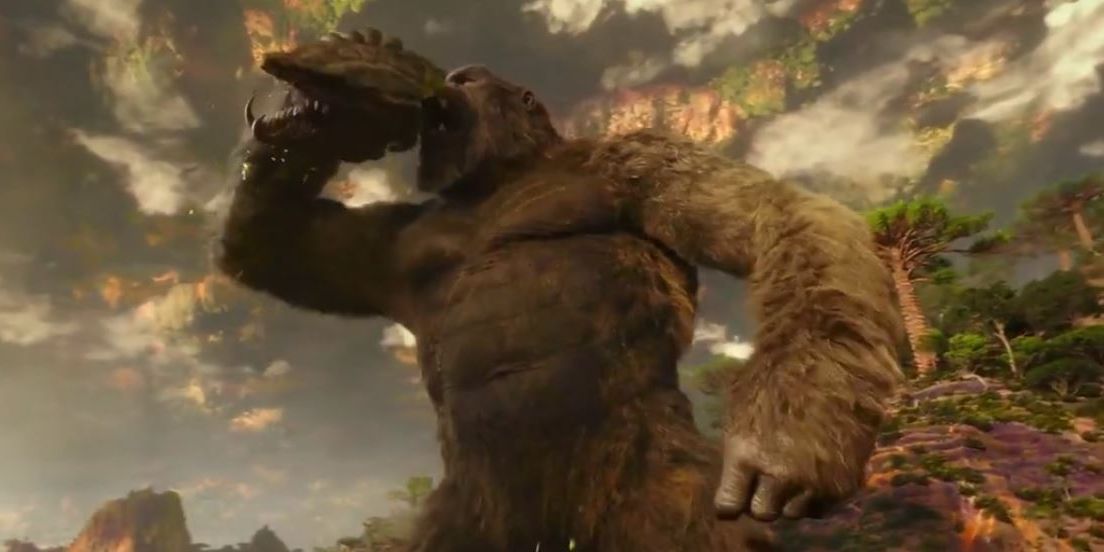 Kong Kills and eats another Monster in Hollow Earth