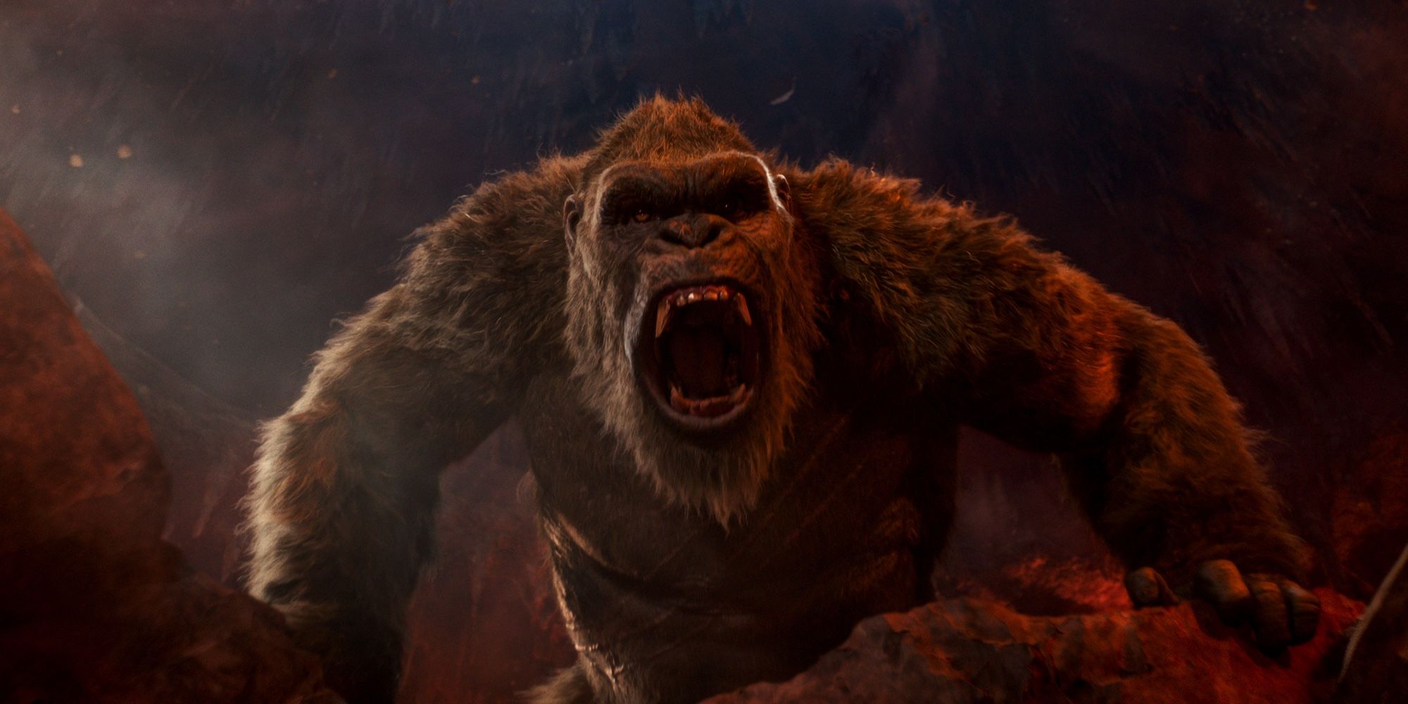 Kong in Godzilla vs Kong screaming