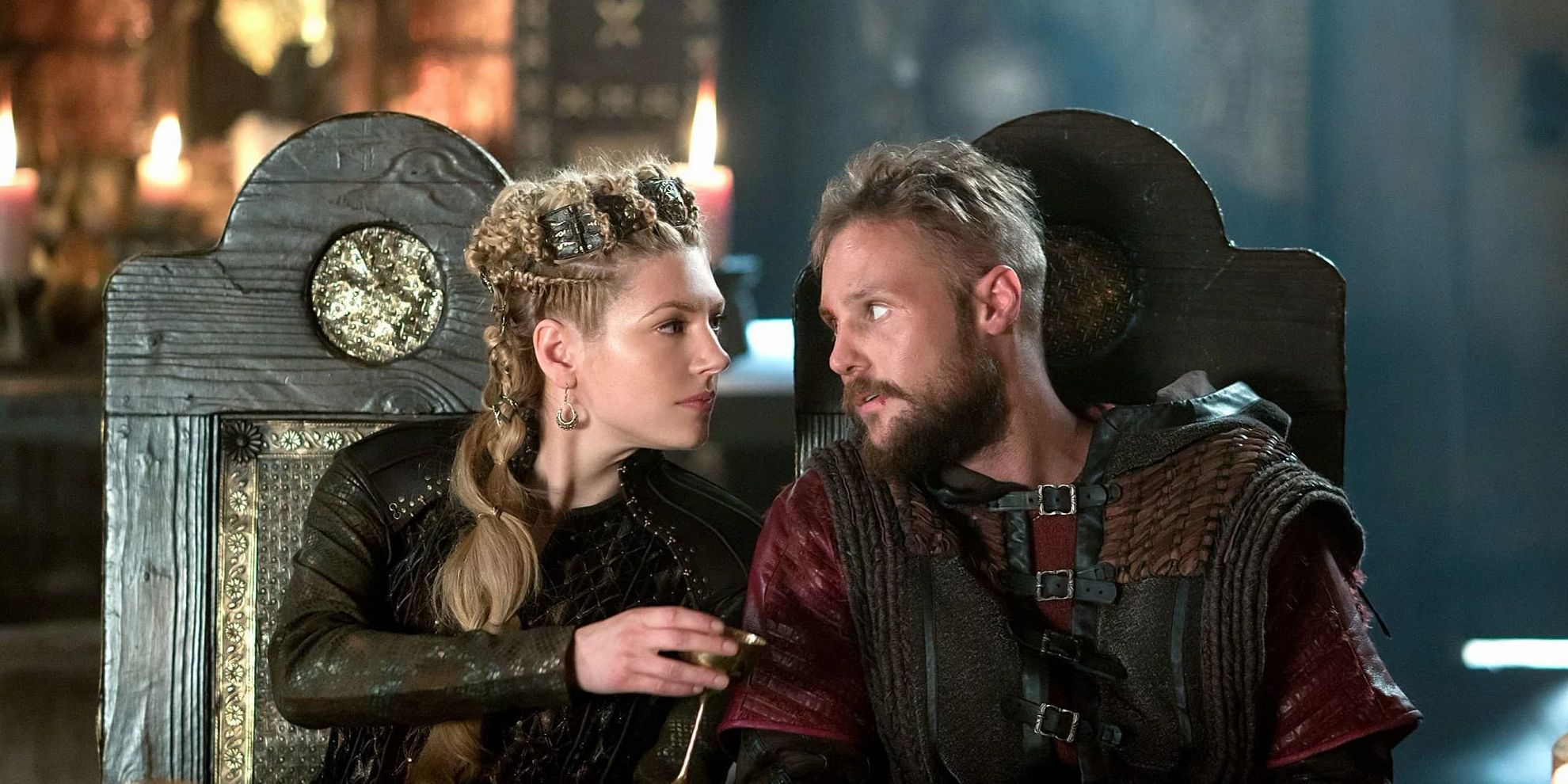 Lagertha and Ubbe toast to their new alliance against Ivar.