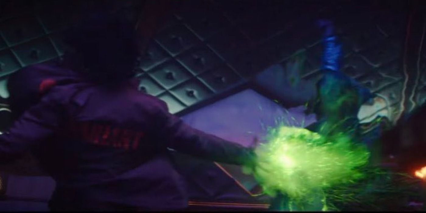 Loki Using Green Magic