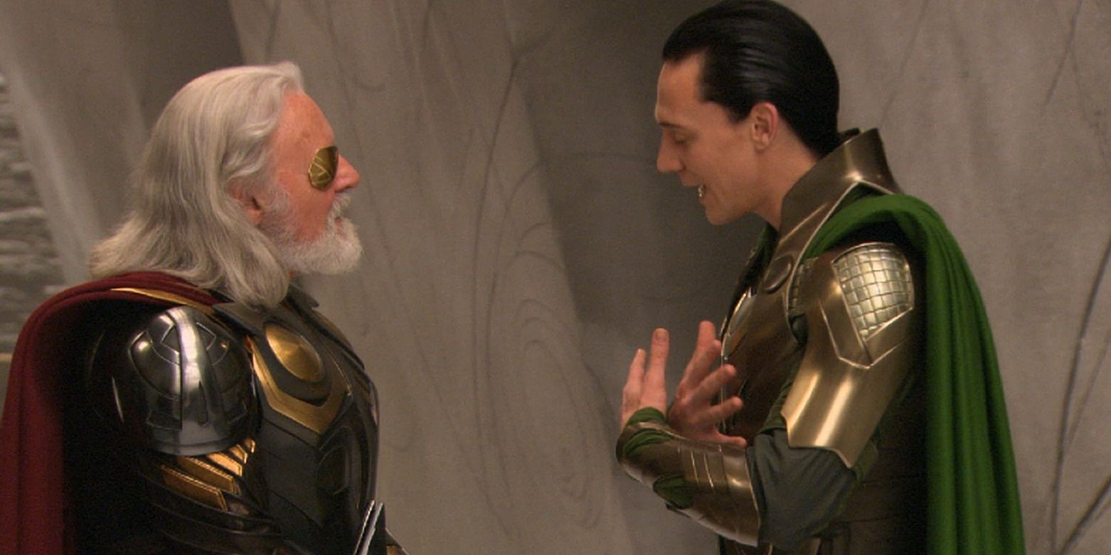 Loki speaks to Odin