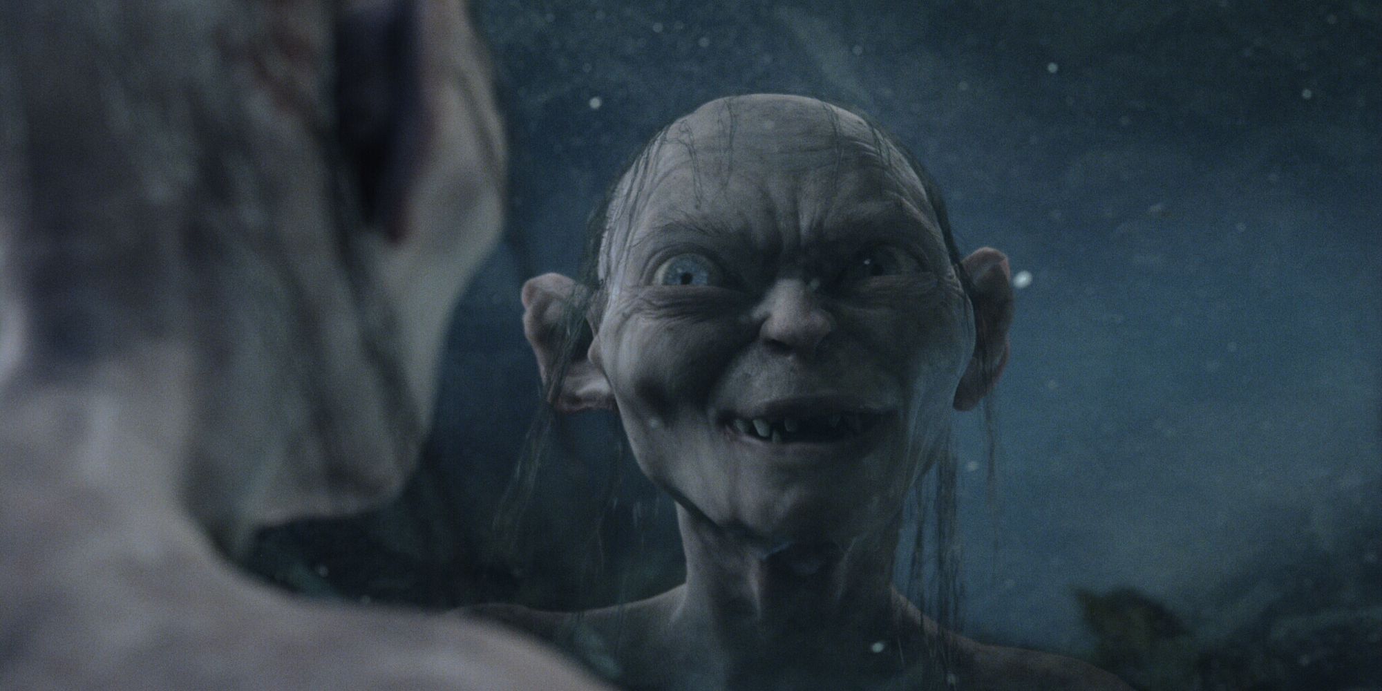 Smeagol and Gollum talking in Lord of The Rings