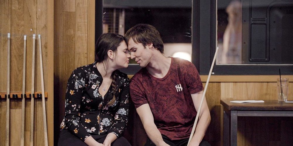 Couple touches noses in Love on the Spectrum