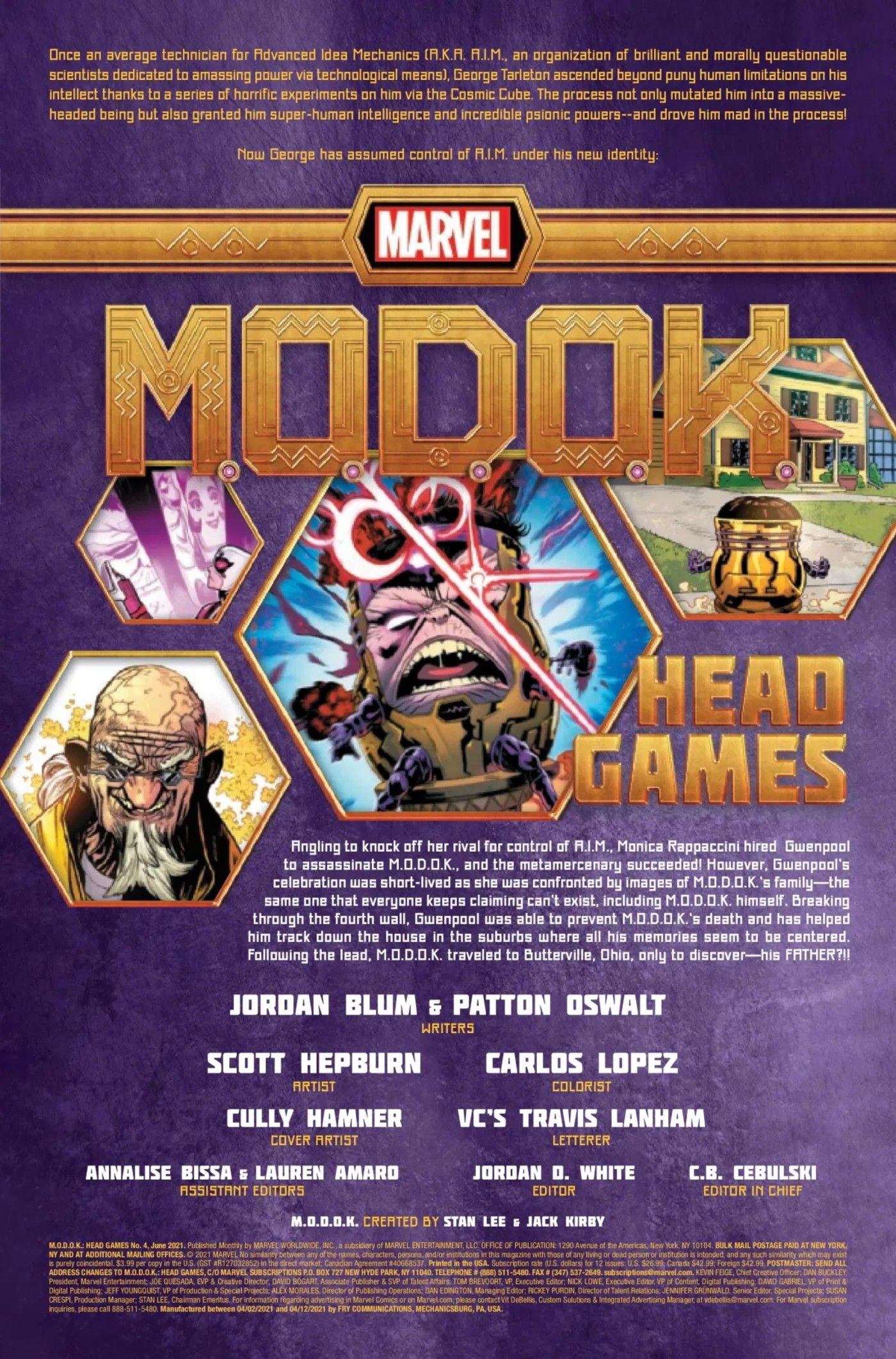 MODOK HEAD GAMES 4 PREVIEW CREDIT