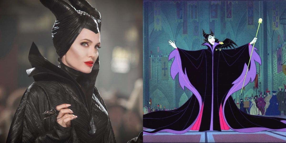 Maleficent at Aurora's part in Maleficent