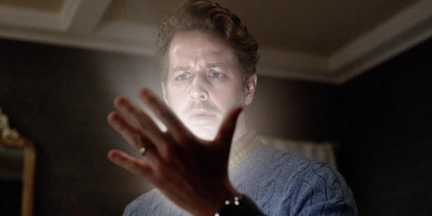 Ben Staring at His Glowing Hand in Manifest