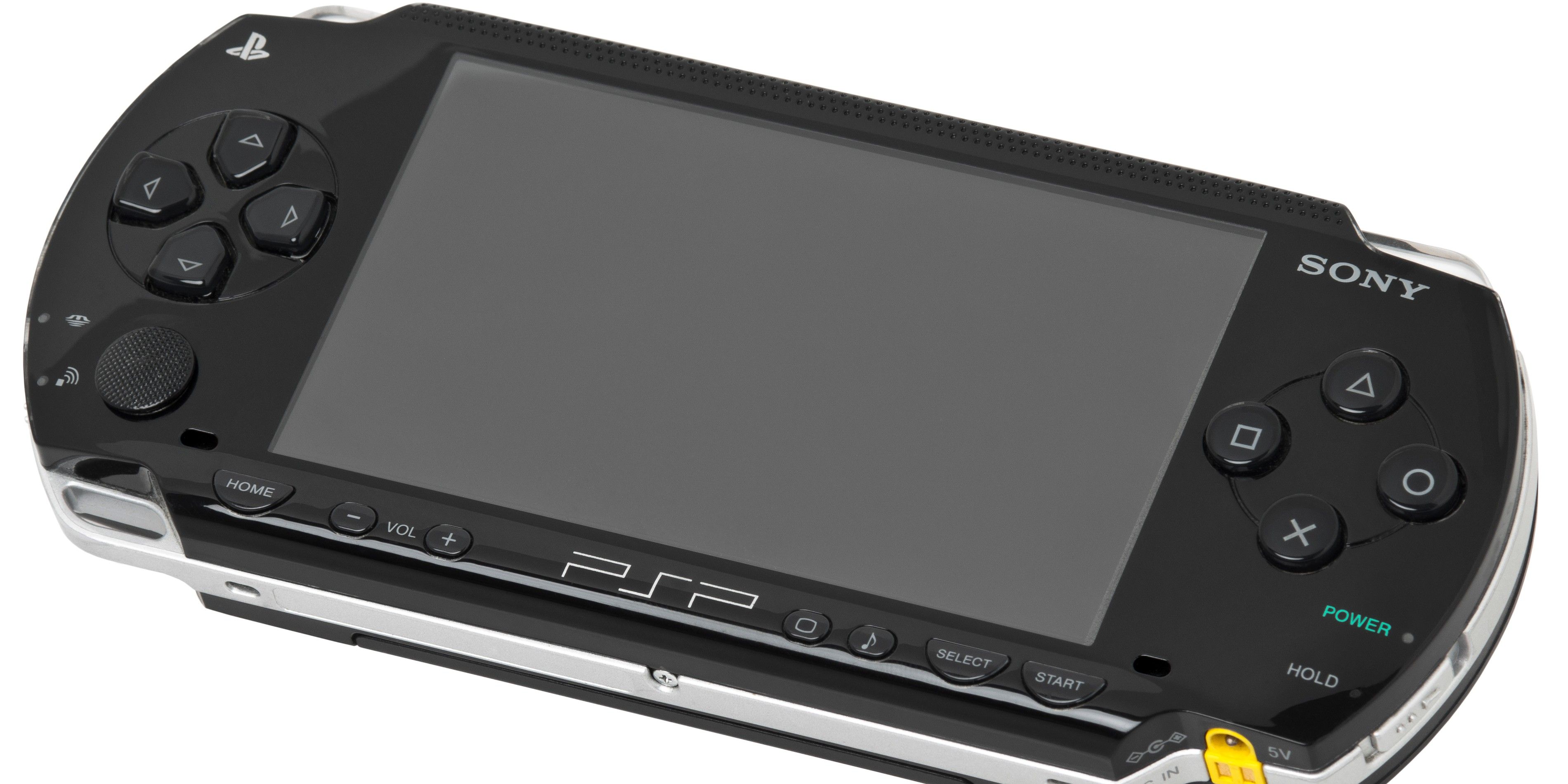 An image of the Sony PlayStation Portable handheld system.
