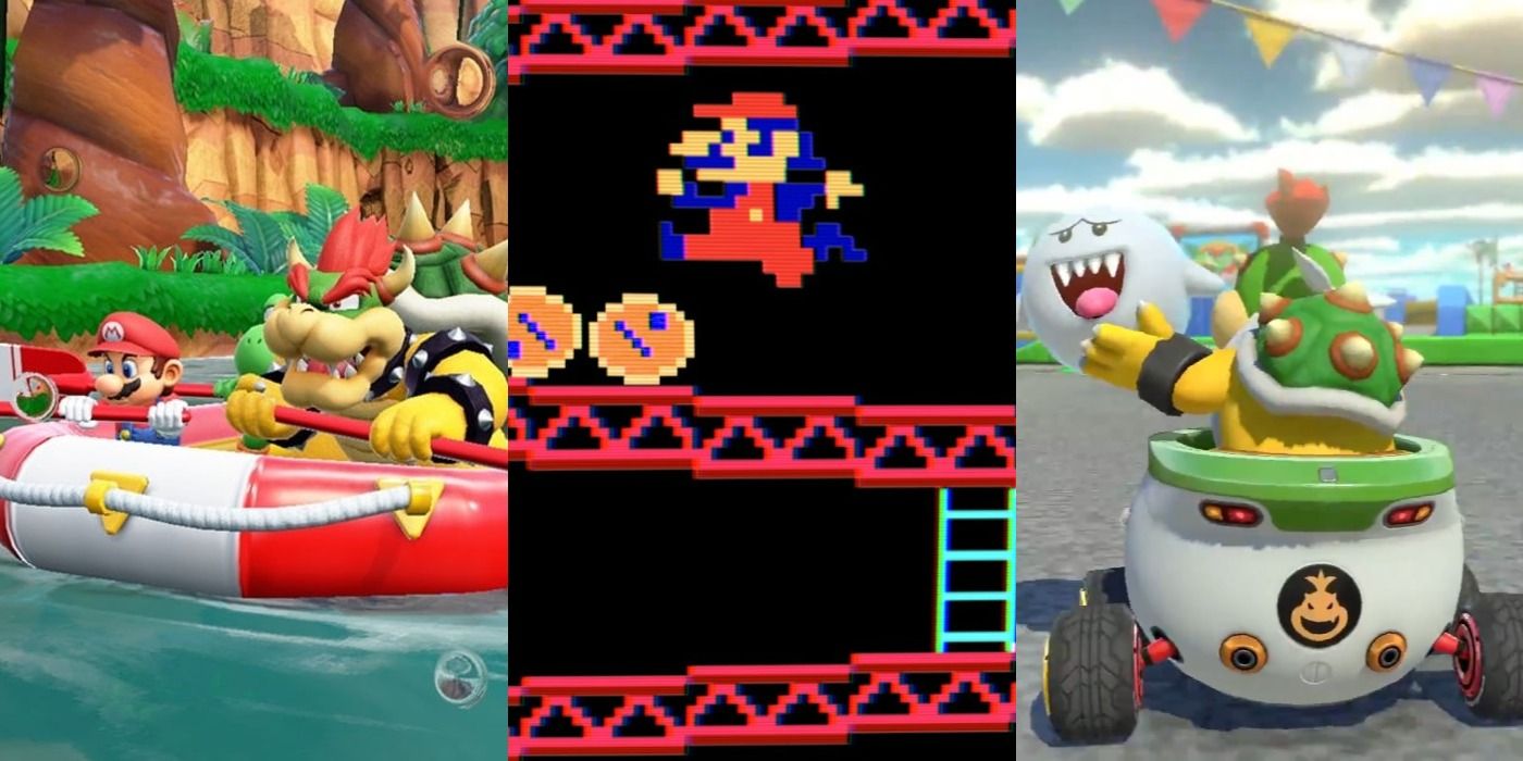 Nintendo's Mario: Mario rowing; Mario's first appearance;Super Sluggers