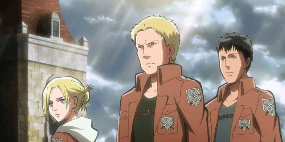 Reiner, Bertholdt, and Annie.