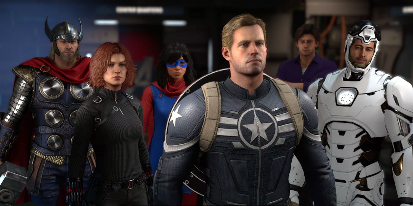 The full Avengers line-up seen in the game