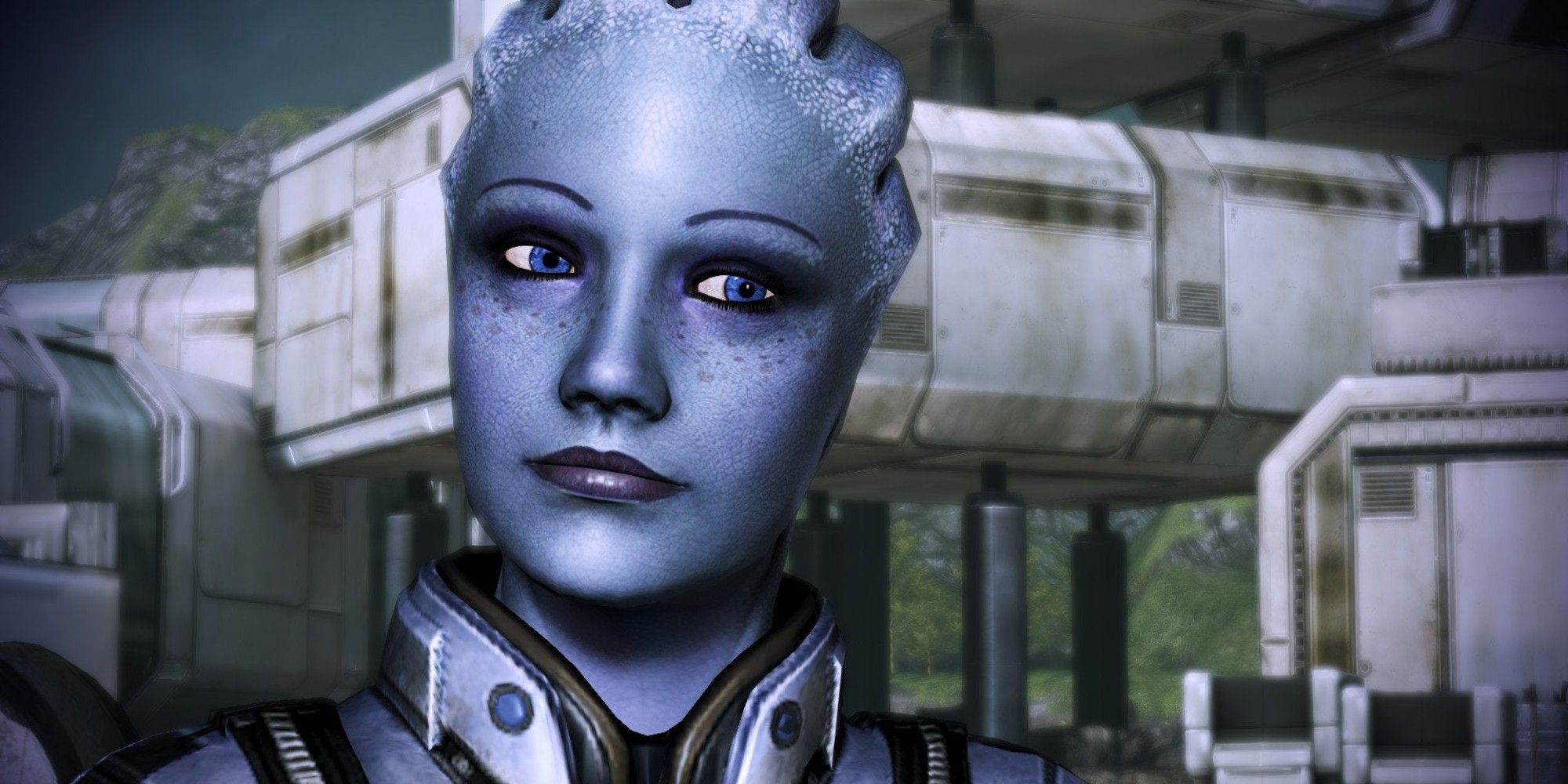 Liara tilting her head in Mass Effect 3