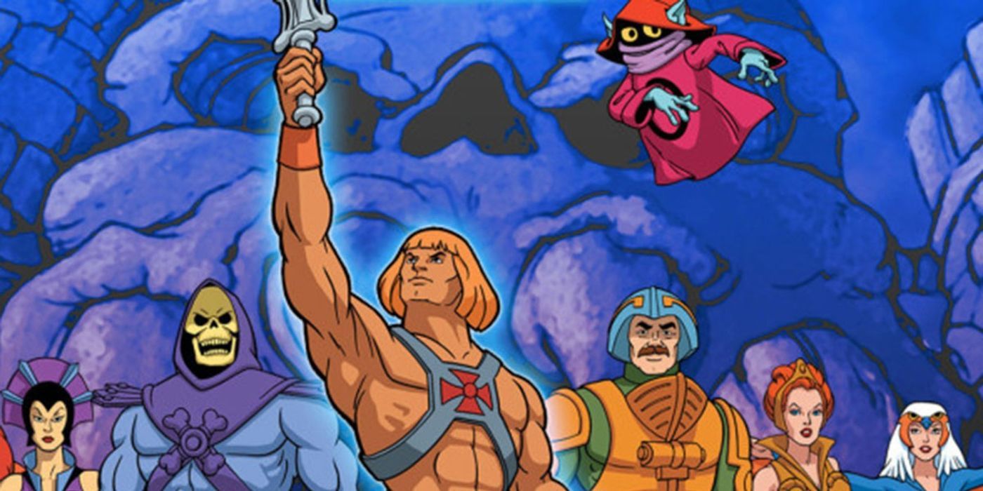 Illustrated version of Masters of the Universe with all the cast.
