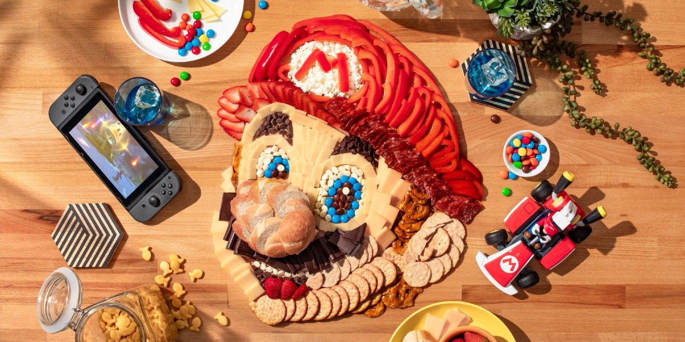Meaty Mario Meets Cheesy Charcuterie in Edible Fan Art