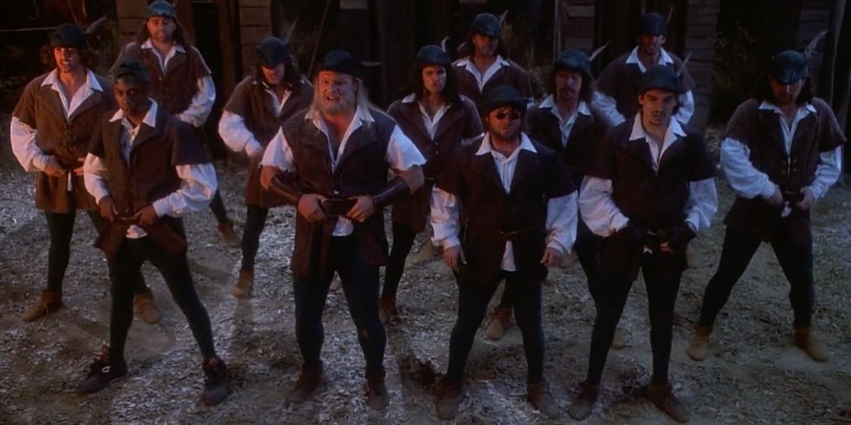 Merry Men singing theme song in Robin Hood: Men in Tights