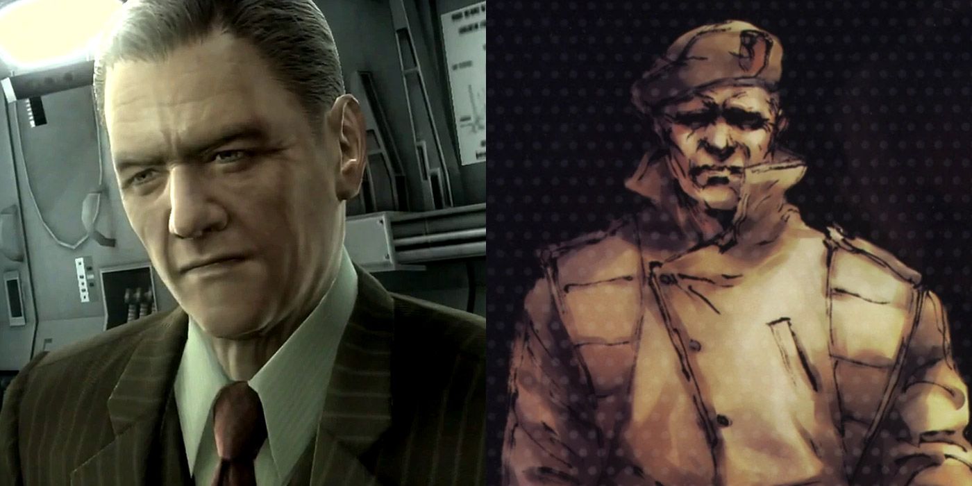 Split image of Roy Campbell from Metal Gear Solid
