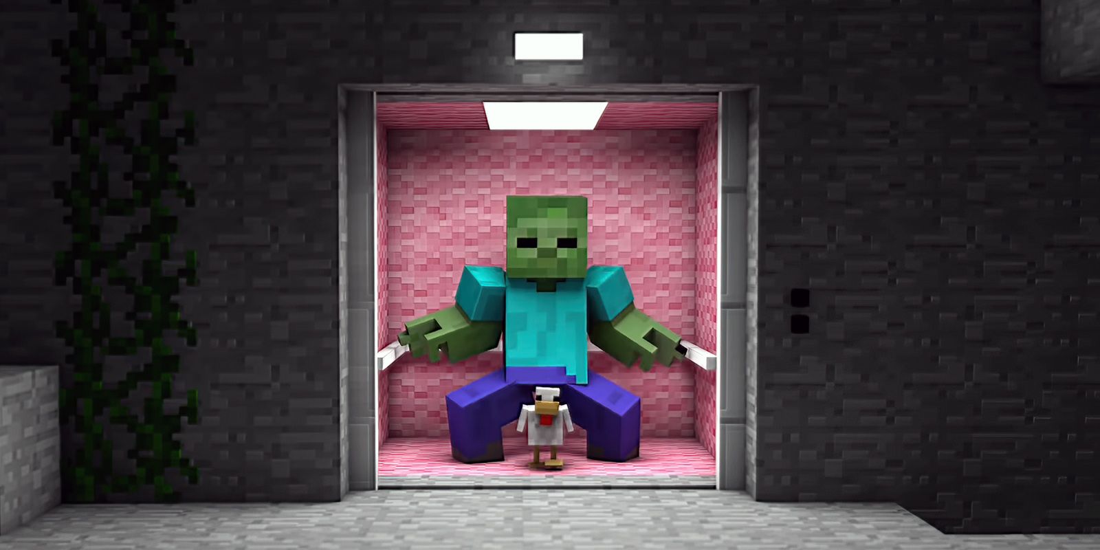 Minecraft Elevator Scene Gangnam Style Parody by Animationcraft
