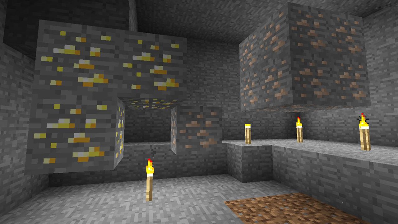 Minecraft Gold Iron Ores