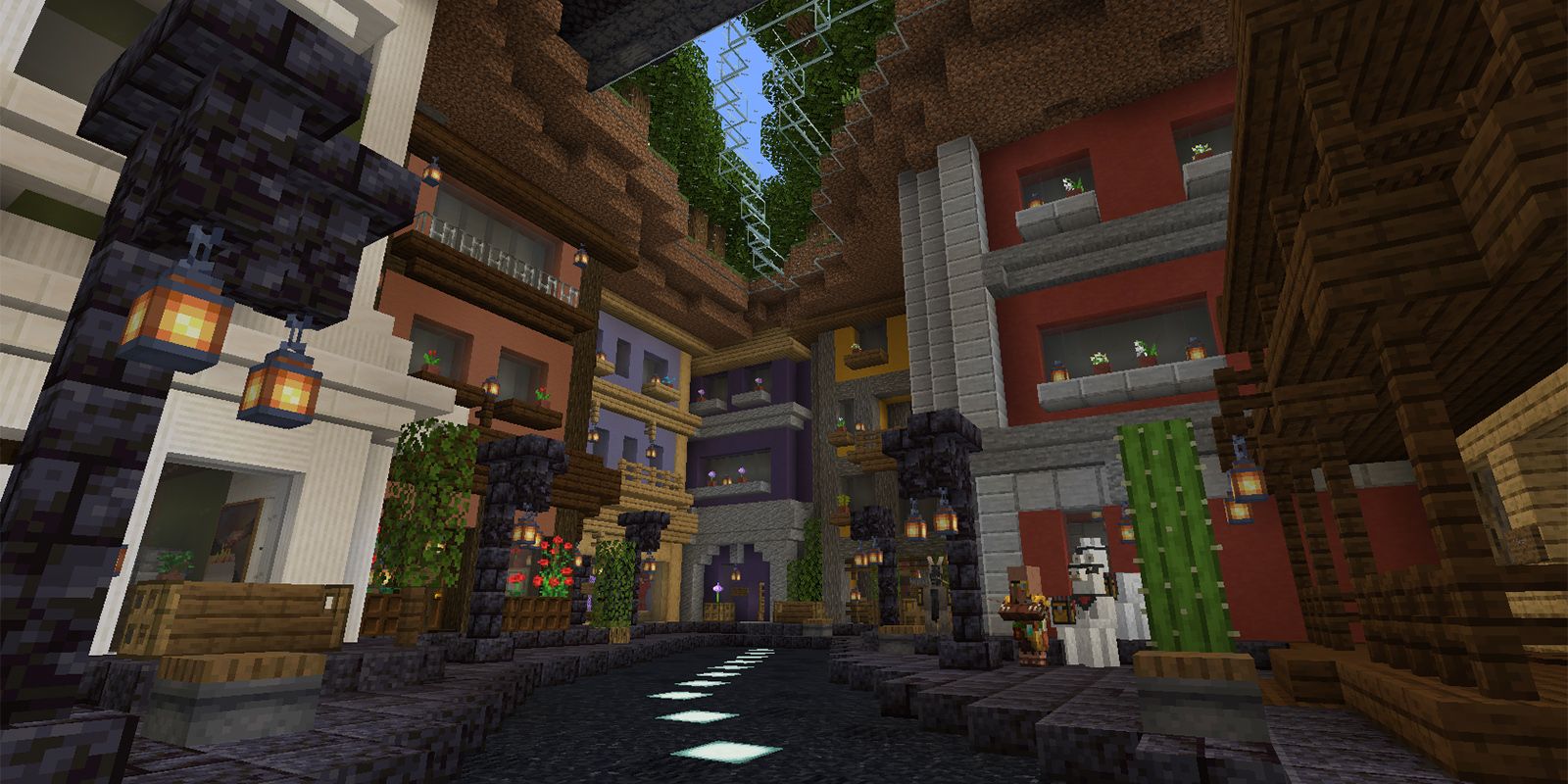 Minecraft Ravine Small City