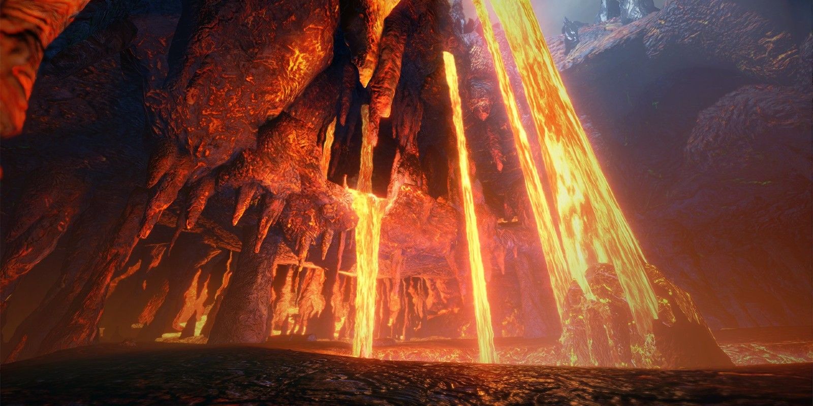 The Lava Caverns in Monster Hunter: Rise