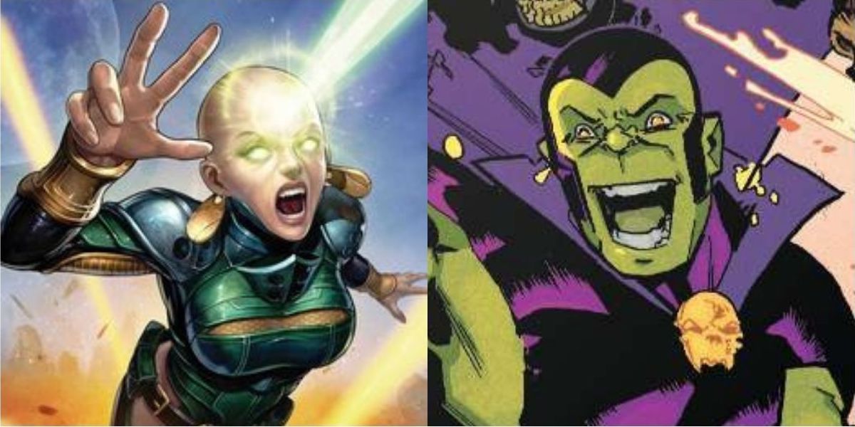 Split image of Moondragon and Drax the Destroyer