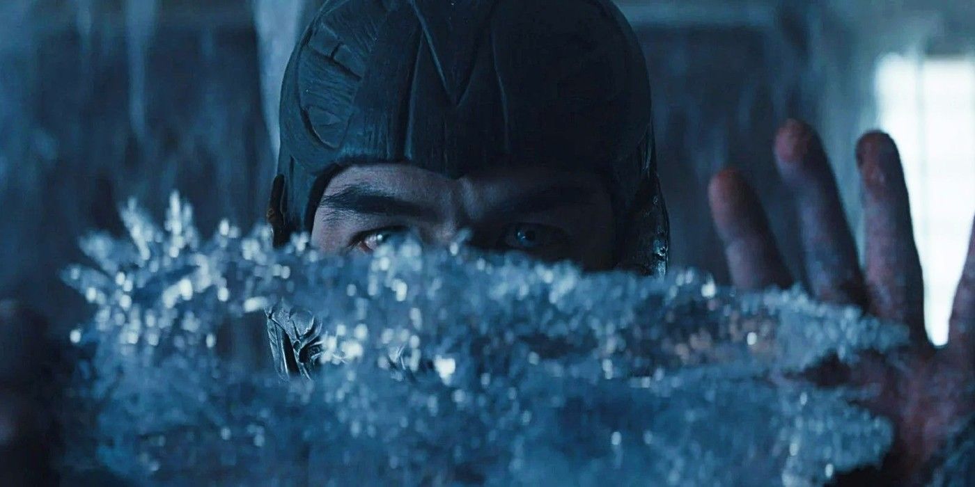 Sub-Zero creates weapon out of ice in the 2021 Mortal Kombat movie.
