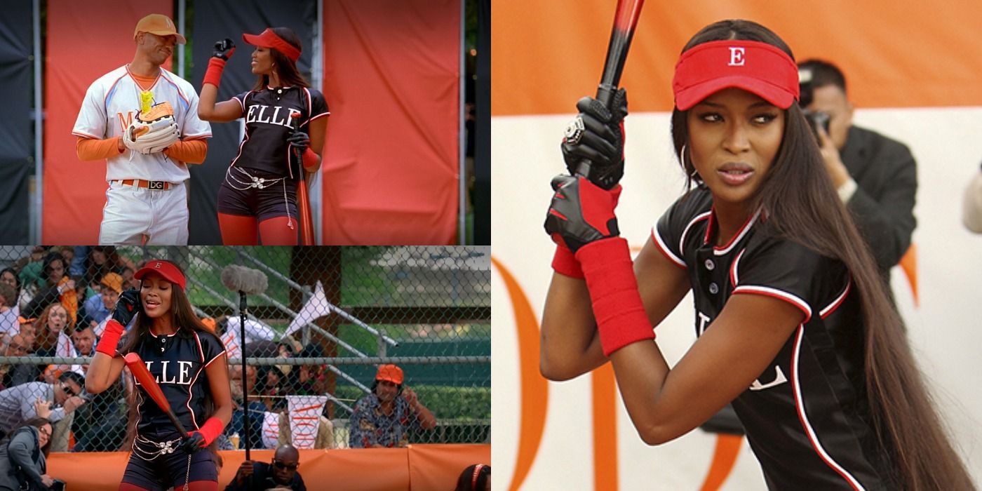 Naomi Campbell playing softball in Ugly Betty episode &quot;Jump&quot;