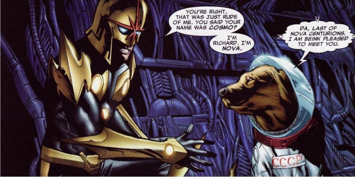 Nova meets Cosmo the Spacedog