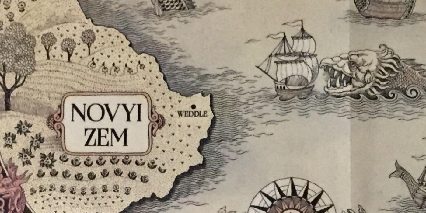 Novyi Zem in the Shadow and Bone Map