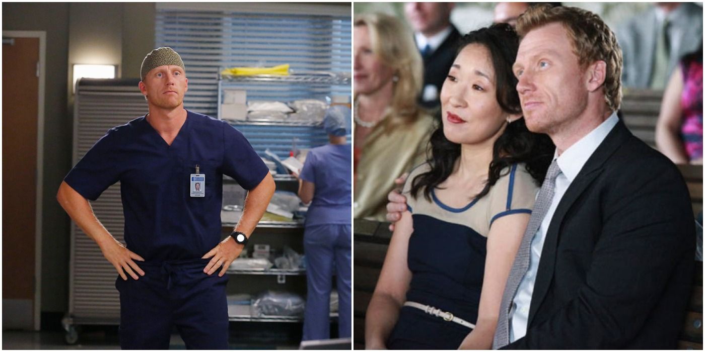 Grey's Anatomy Owen In Scrubs AT The Hospital; Owen And Cristina At An Event