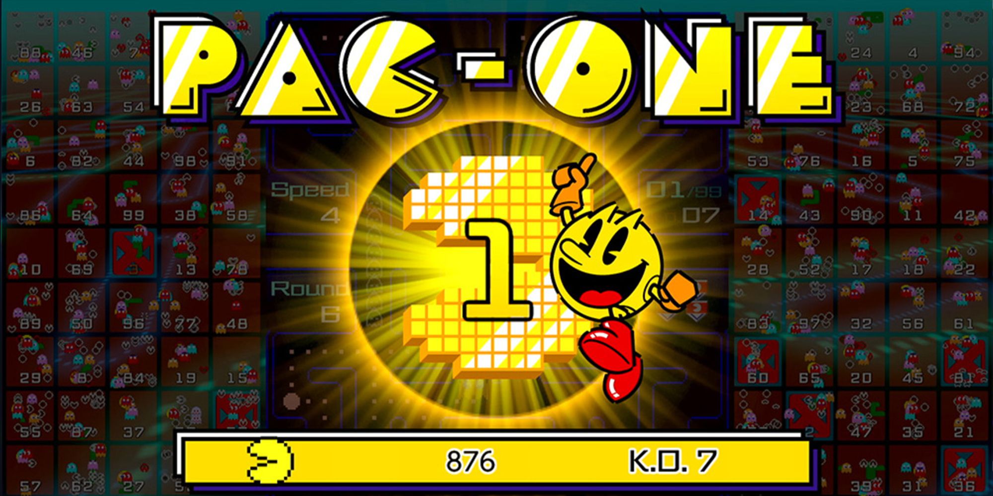 Pac-Man 99 Victory 1st Place Gameplay 