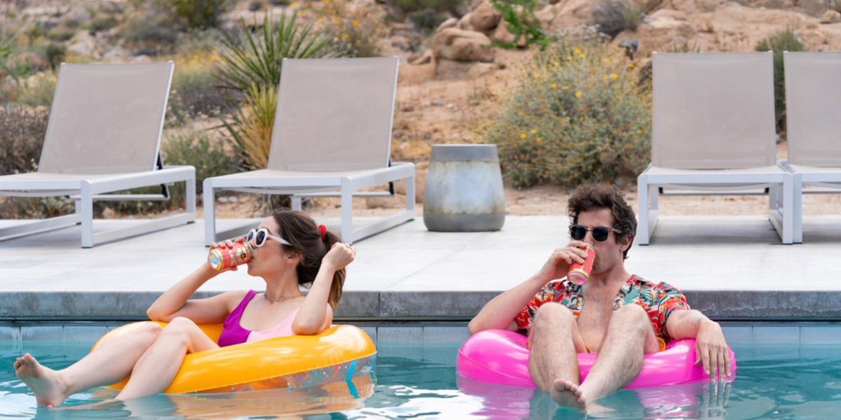 Cristin Milioti and Adam Samberg in Palm Springs