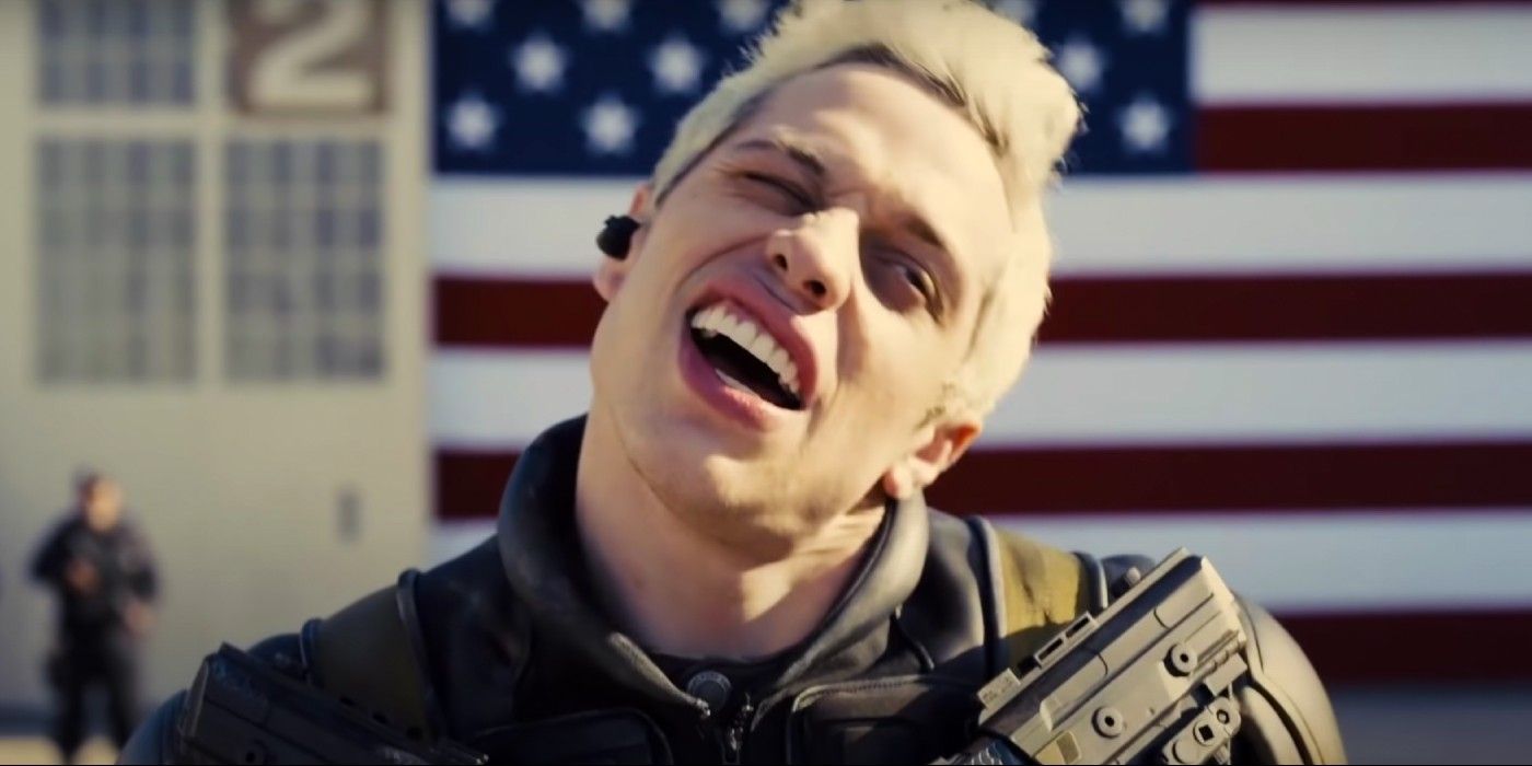 Blackguard (Pete Davidson) bending his neck in The Suicide Squad