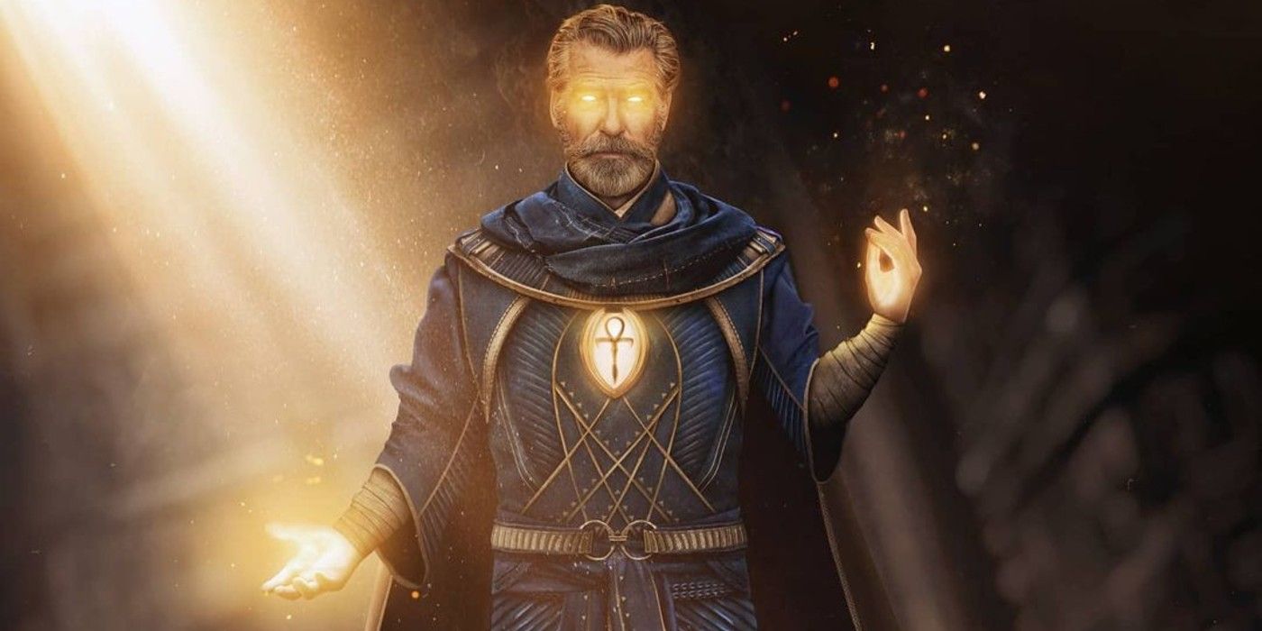 DiscussingFilm on X: First look at Pierce Brosnan as Dr. Fate in