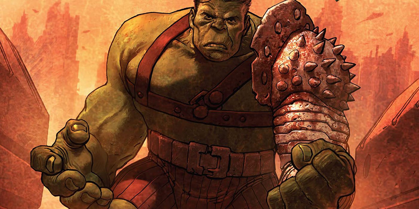 Gladiator Hulk in Sakaar in Planet Hulk.