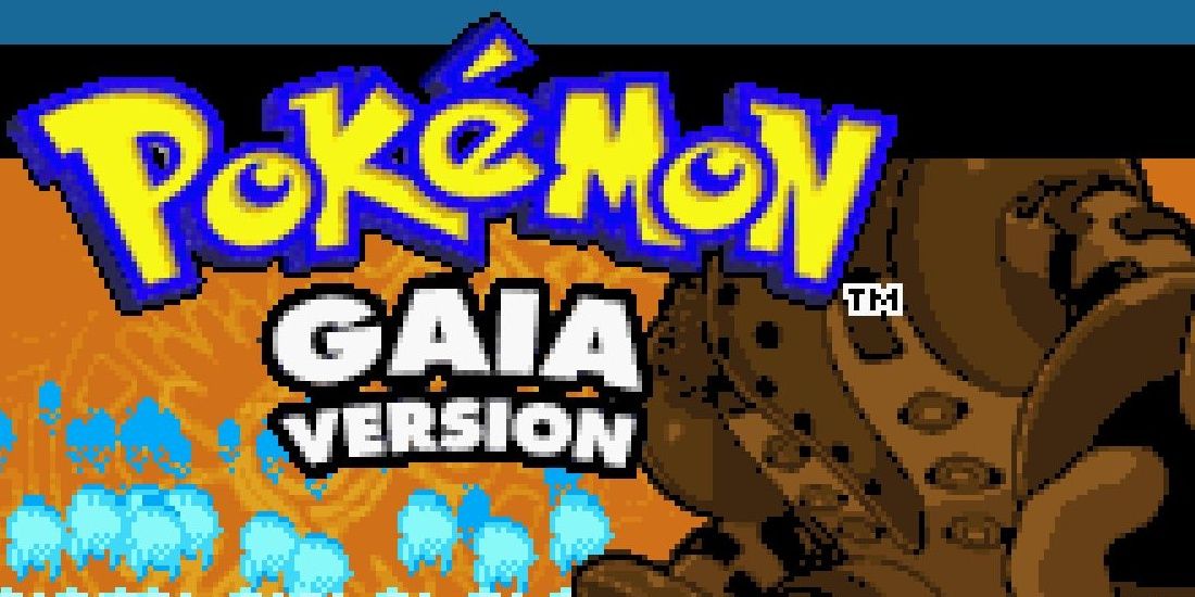 Regigigas on the title screen of Pokémon Gaia