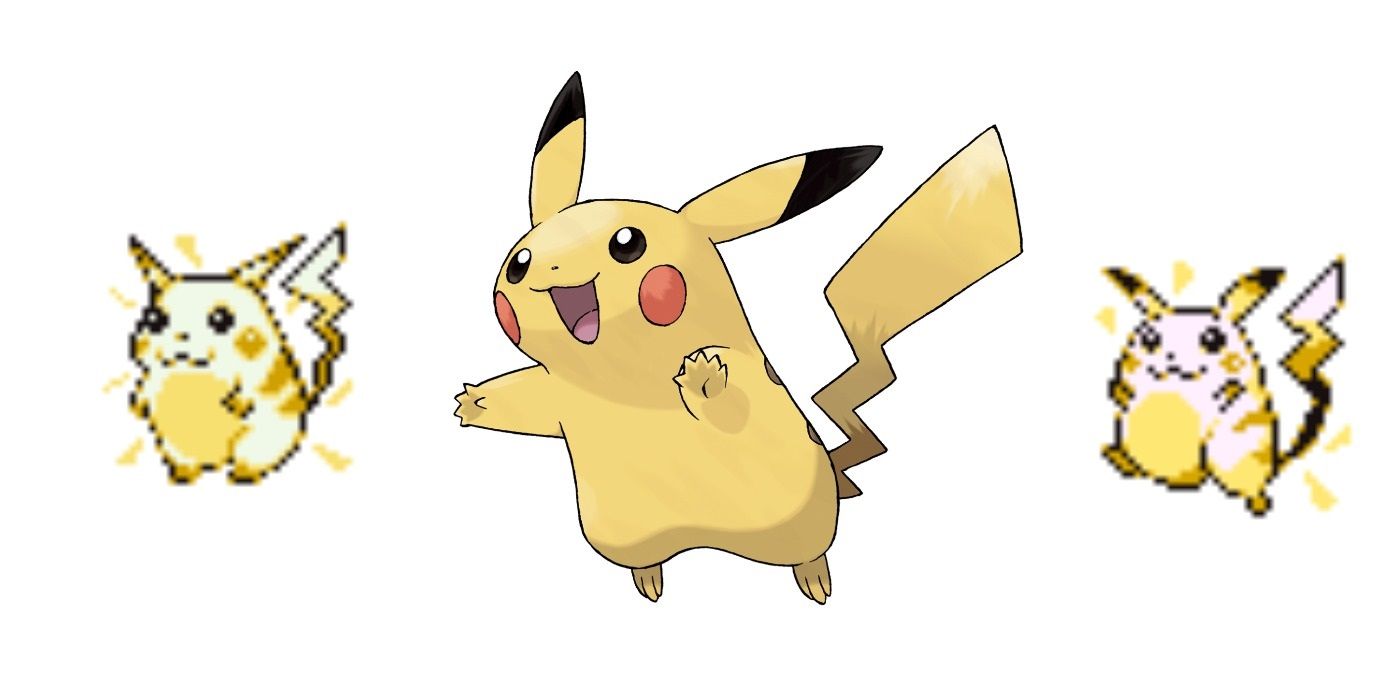 Pokemon Pikachu Gen 1 Design Differences