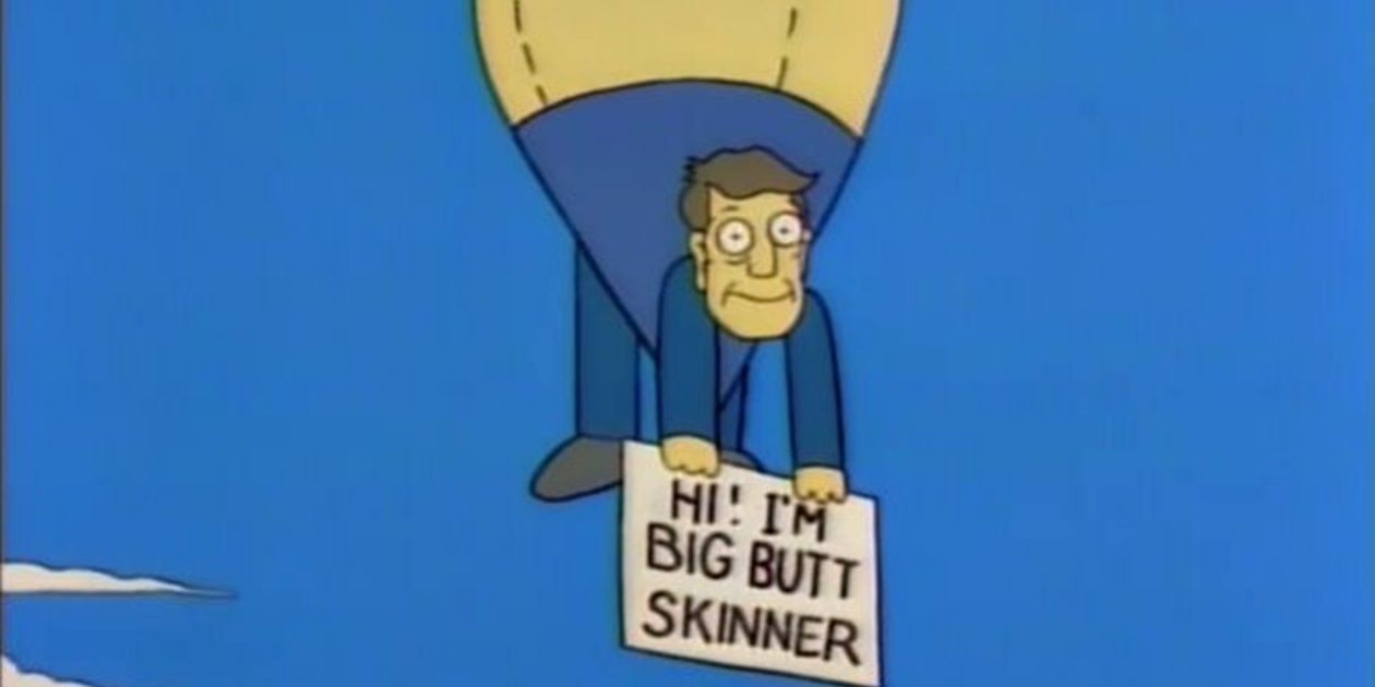 Principal Skinner's weather balloon in The Simpsons