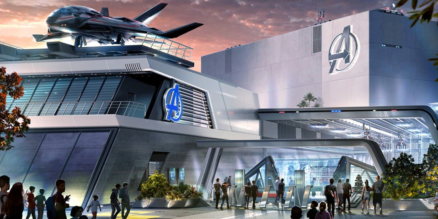 The Quinjet on Avengers Campus in Walt Disney Parks