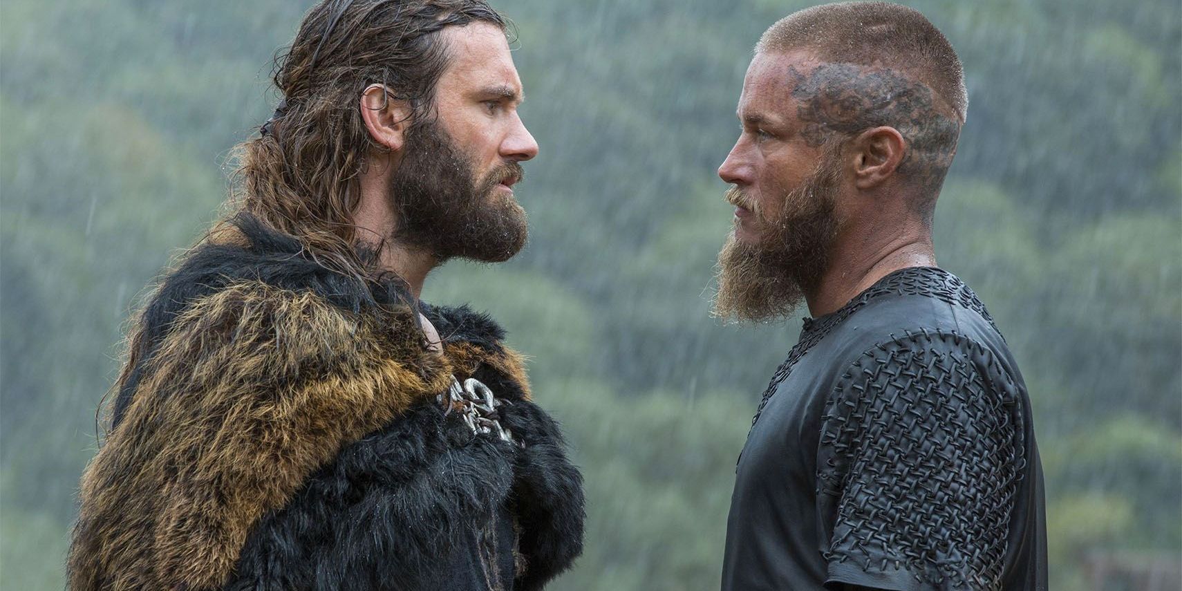 Ragnar and Rollo confront each other over Rollo's betrayal. Ragnar left Rollo behind on his trip to England