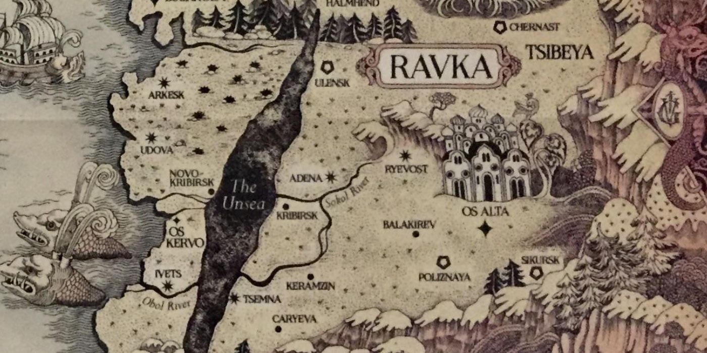 Ravka in the Shadow and Bone Map