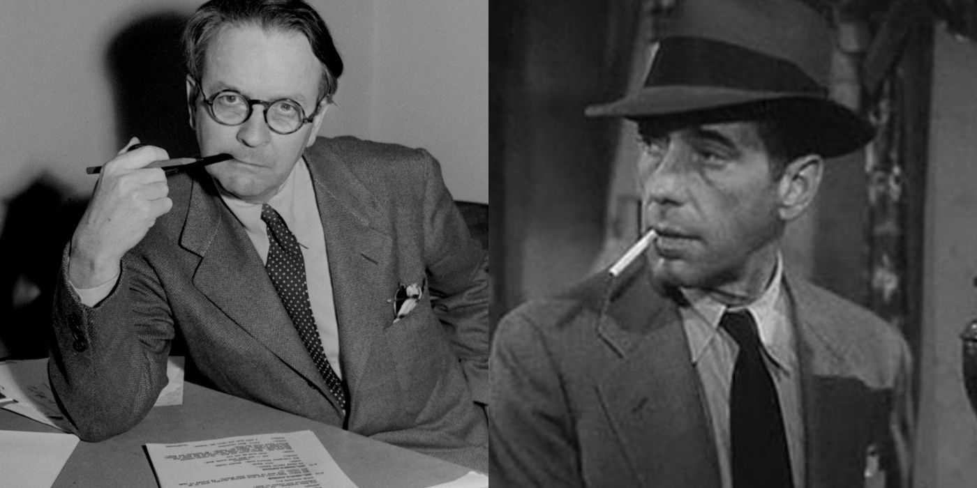 Raymond Chandler and Humphrey Bogart in The Big Sleep