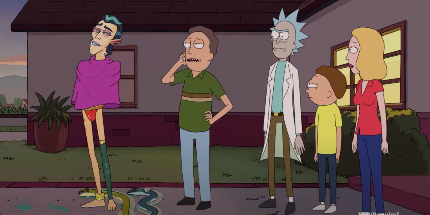 Jerry talks to Mr. Nimbus in Rick and Morty