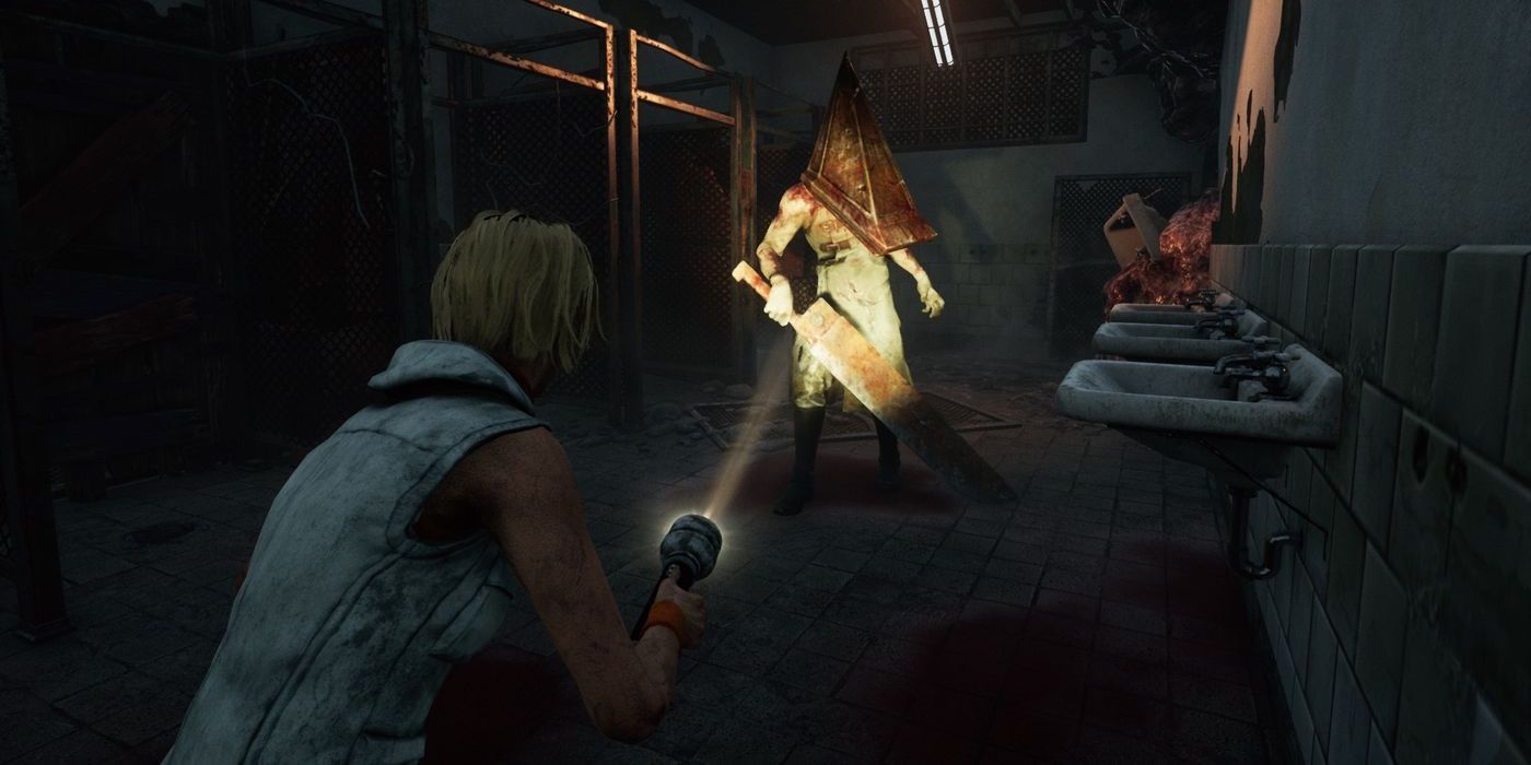 Rites Of Judgement - Cheryl Shining Her Flashlight On Pyramid Head