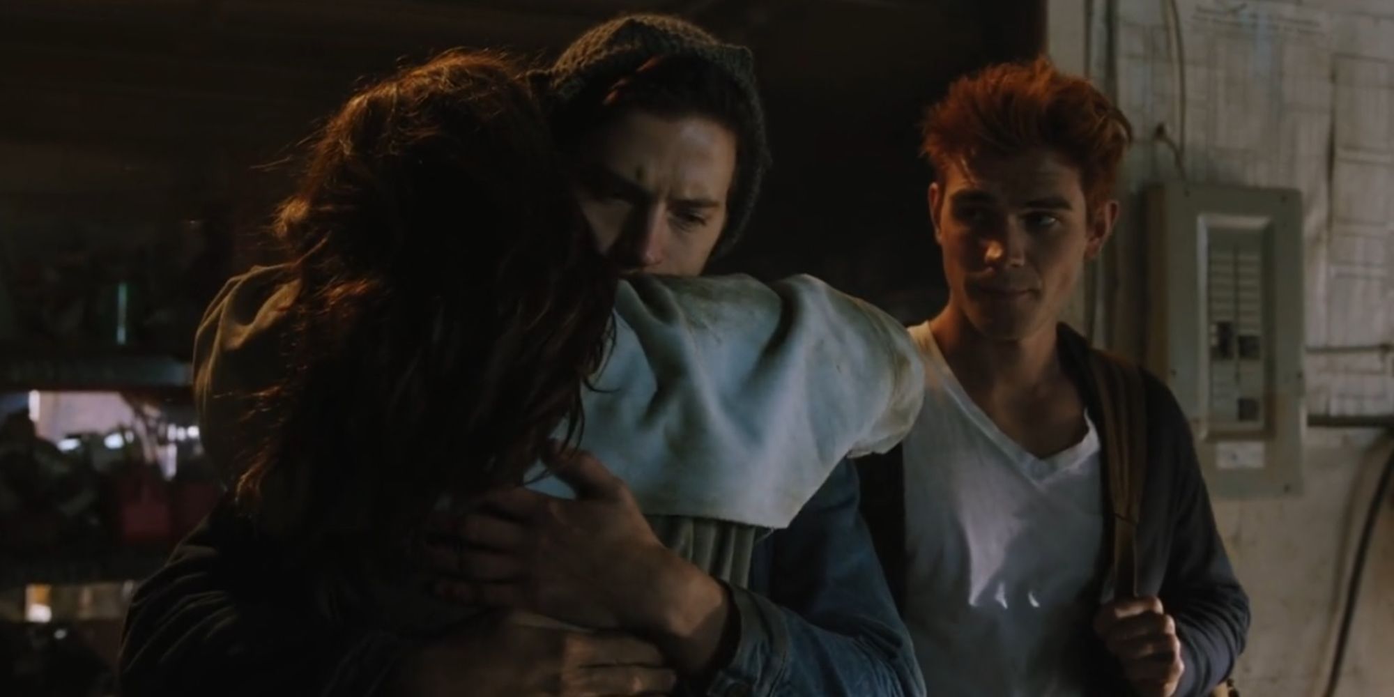 Archie watches as Jughead hugs his mother
